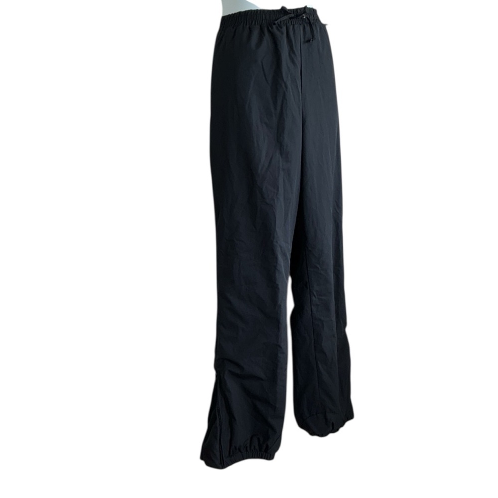 Obermeyer Black Ski Snow Pants With Goretex & Zipper Legs To Go Over Boots. 12